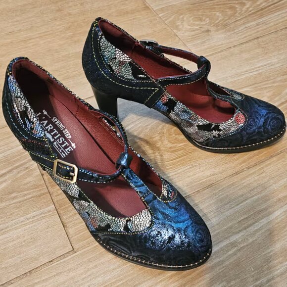 L'Artiste Mazie Heels - Blue - Size 39 - Picture 6 of 6